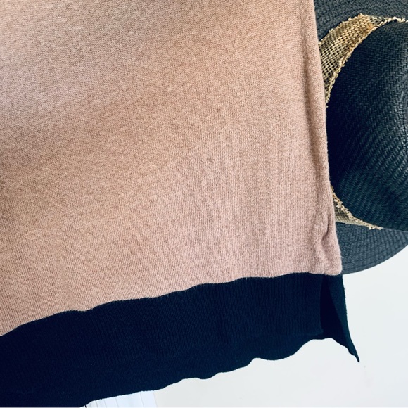 a new day Womens Brown Color Block Lightweight Fall Sweater Tunic Top | Size XXL - Picture 5 of 8